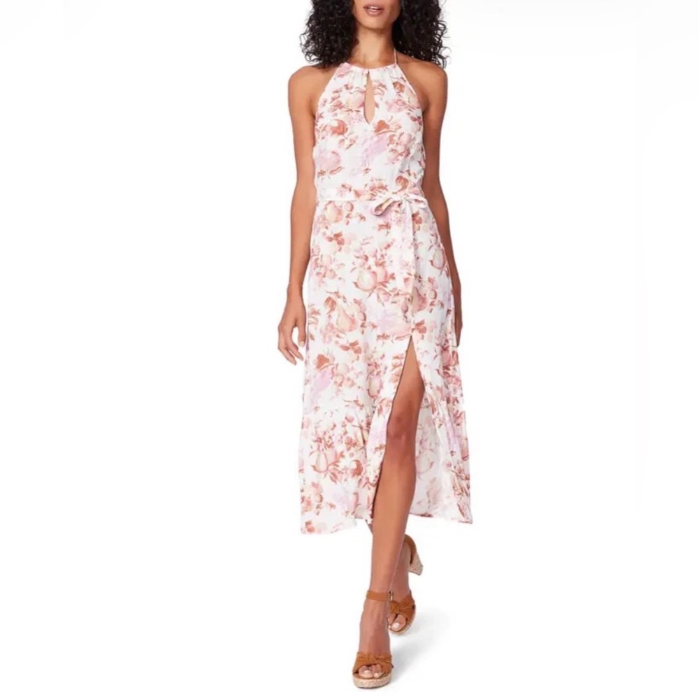 Paige Jade Midi Dress In Mecca Orange Multi color Size Small